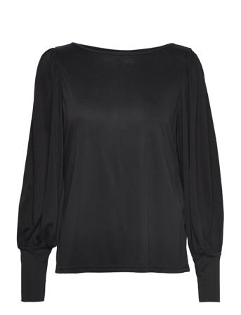 Nusofia Jersey Blouse Bluse Langermet Svart Nümph