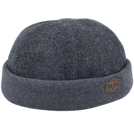 MJM Hats - Grey docker Beanie - Aron 32 Wool Mix Anthracite Docker @ Hatstore