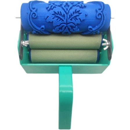 DIY Malerruller - Bærbar Malerrulle til Hjemmedekoration - Professionel Plastikhåndtag - Malemaskine