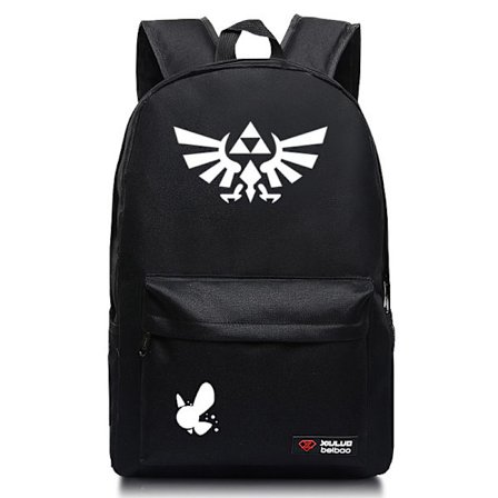 Zelda Legend Ryggsäck Ryggsäck Svart och Vit