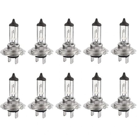 10 kpl H7 12v 55w Superkirkkaat polttimot Pitkäikäinen Xenon-halogeenilamppu lähivaloille ja kaukovaloille