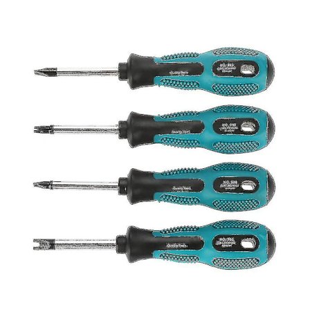 Ruuvinvääntimen sarja, U-haarukkainen ruuvimeisseli 4 kpl / sarja U-haarukkainen ruuvimeisseli Magneettinen ruuvimeisseli Ura