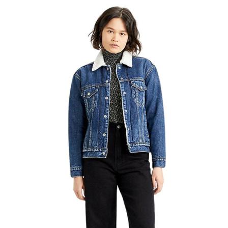 Levi's Denim Jacka blå, Dam, Dam, Storlek: M