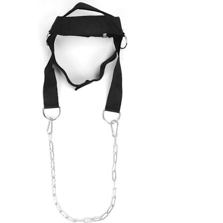 Nakkestropp, nakkeøvelsesapparat for styrketrening, vektløfterstropper, universell hodestropp for hodet og nakken ved vektløfting