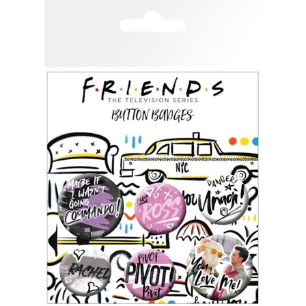 Badge Pack - Friends - Doodle