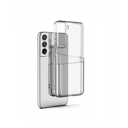 Samsung Galaxy S20 Plus - Transparent Skal Dubbel Kortfack + Heltäckande Härdat Skyddsglas