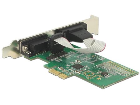 Delock PCI Express Card > 2 x Serial RS-232 - seriell adapter - PCIe 2.0 - RS-232 x 2