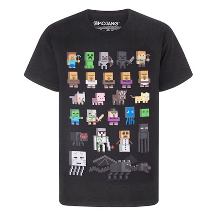 Minecraft Barn/Kids Sprites T-shirt med korta ärmar 14-15 år