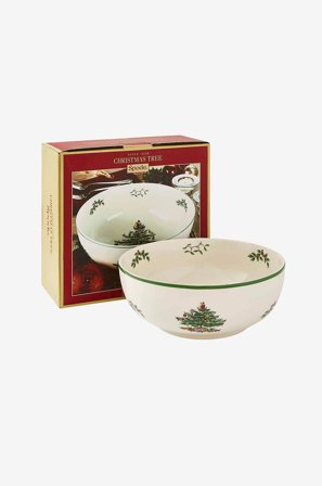 Spode - Tarjoilukulho Christmas Tree, halkaisija 25 cm - Valkoinen - Tarjoilu- & salaattikulhot - - Homeroom