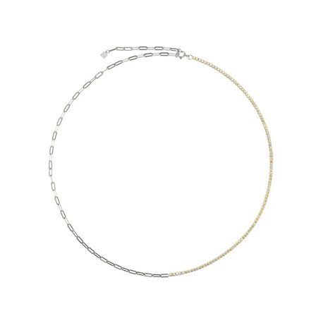 925 Sterling Sølv Fargerik Cubic Zirconia Choker Kjede Halskjede 2021 Regnbue Sjarm Lang Kjede Smykker Horoskop CZ Kvinner Gave