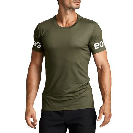 Björn Borg Tee Borg Men's Men Short sleeved fitness sweater Green S