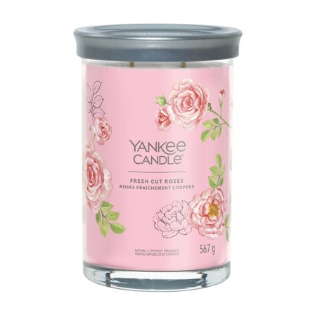 Yankee Candle Signature Tumbler Candles Fresh Cut Roses 567g - Candela Profumata