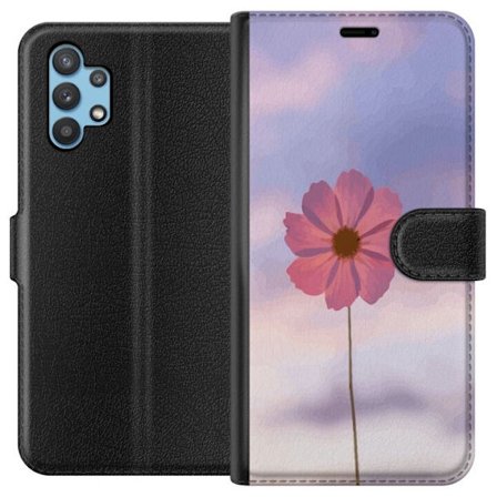 Plånboksfodral till Samsung Galaxy A32 5G med Rosa blomma