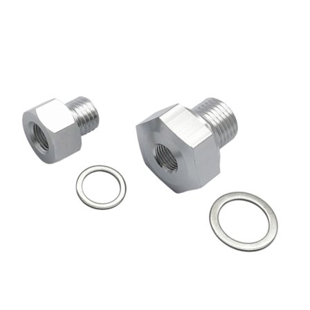 Erstatningstilbehør til LS-serie motorer Aluminium motorolie tryksensor adapter M12x1.5 M16x1 5 til 1/8 NPT