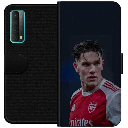 Kompatibelt Lommeboketui til Huawei P smart 2021 Pastellregnbue med hvite stjerner og myk fargeovergang i drømmende himmeldesign