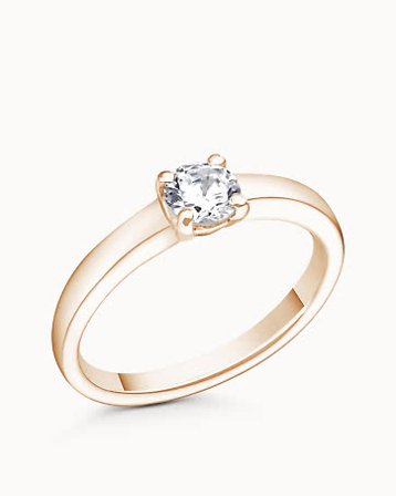 Solitaire Ring Leonora 18K Rose Gold - Engagement Rings & Wedding Rings from Vanbruun