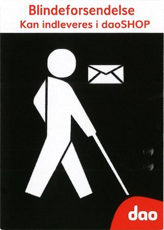 DAO brevmærke Blindeforsendelse