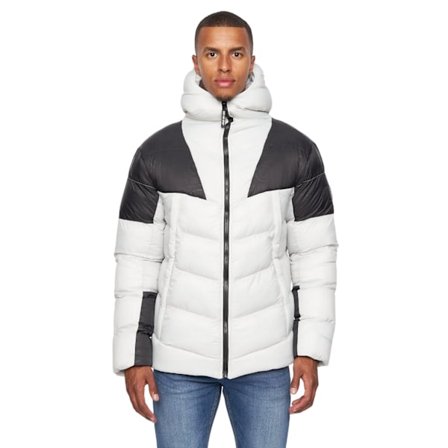 Duck And Cover Mens Raymax Kontrast Panel Vadderad Jacka XL Putt