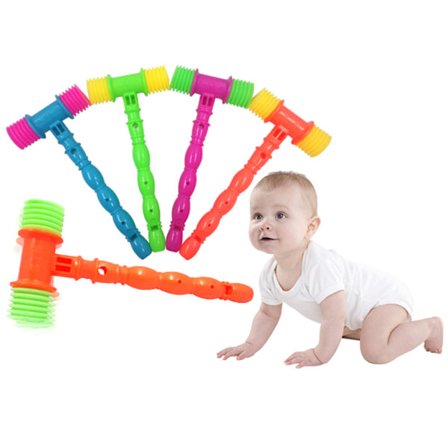 25 cm Plast Whistle Training Toddler Baby Barn Handtag Hammer N