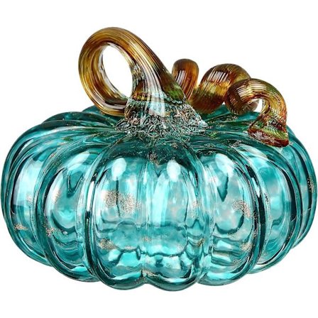 Thanksgiving Glas Pumpa Höst Glas Pumpa Glasblåst Pumpa Bordsdekoration Skördeglas Pumpa Figur Fläckig Pumpa Glas Hantverk För Höst Tha