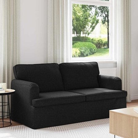 Soffa 140cm Svart Metall