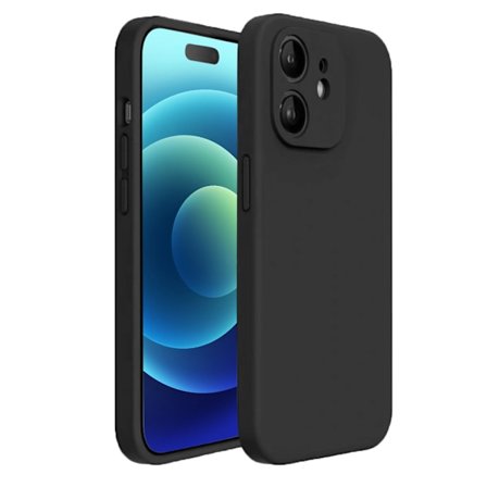 iPhone 12 Mini matt svart deksel - med kamerabeskyttelse