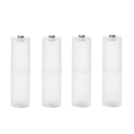 4 kpl AAA - AA -kokoon Kannettava Paristomuunnin Adapteri Välikappale Vaihdin Koteloon