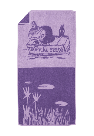 Arabia Mumin badhand.70x140 Lilla My lila GOTS Badrumstextilier 70X140 CM