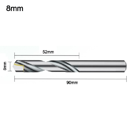 Hardmetallbor Metallbearbeidingsbits 8,0MM 8.0mm