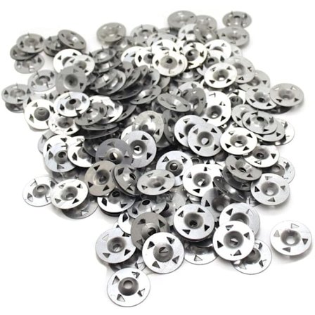 Pakke med 200 fireklo-skiver for ekstrudert gips, termisk isolasjon og fast bakplate 28 mm