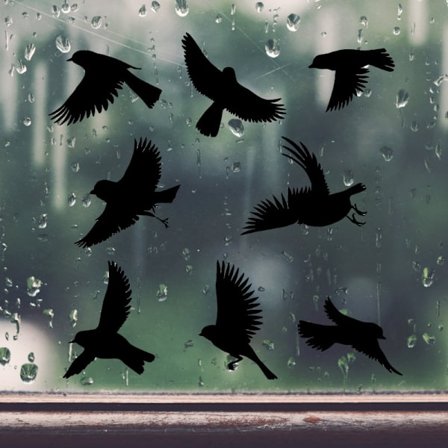 Anti-kollisions klistermærker til vinduer