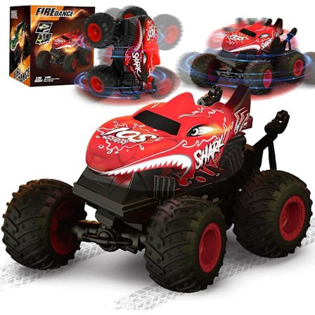 Fjernstyret Bil, 2.4 GHz Haj Monster Trucks Til Børn Julegave, 100% Ny