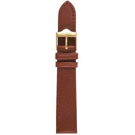 Klockarmband 18 mm Alwin brunt slätt, normal/XL