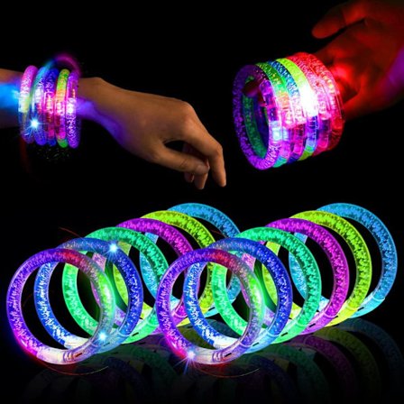 6st Glow Sticks LED-armband lyser upp leksaker