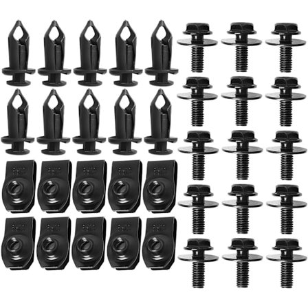 35 st Motor Underskydd Stänkskydd Karossbultar, Stötfångare Skärmkant Fästklämmor Nitar