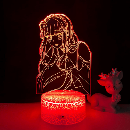 WJ Anime Valo Re Zero Starting Life in World LED Yövalo Huoneen Sisustukseen Yövalolahja Re Zero 3D Lamppu