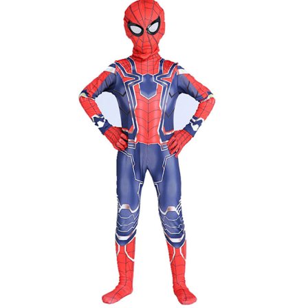 3-12-vuotiaiden lasten ja aikuisten Spider-Man-cosplay-asu