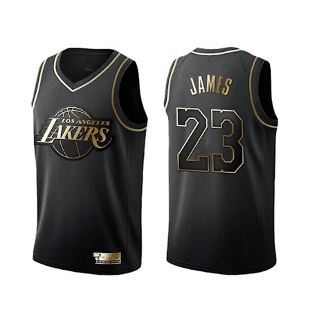 NBA Lakers LeBron James broderad baskettröja