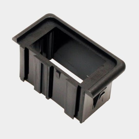 Montážní rámeček pro lodní spínač Carling Technologies, pro 1 spínač, střední, černý