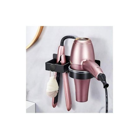 21x6x5cm Hårtørrerholder, Hårtørrer- og glattejernsstativ til badeværelse/soveværelse/hotel, Hårtørrerholder