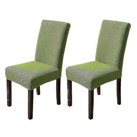 Kjøkkenstoltrekk sett med 2, Parsons stoltrekkbeskytter for spisestue, grønn