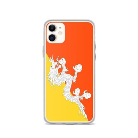 Bhutan Flag iPhone-etui - iPhone 11 - Fuld beskyttelse - Blød silikone