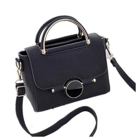 Kvinnor PU-läder Handväska Klaffväskor Crossbody Shoulder Messenger Bag Kvinnlig Top-Handle Kvinnor Mode