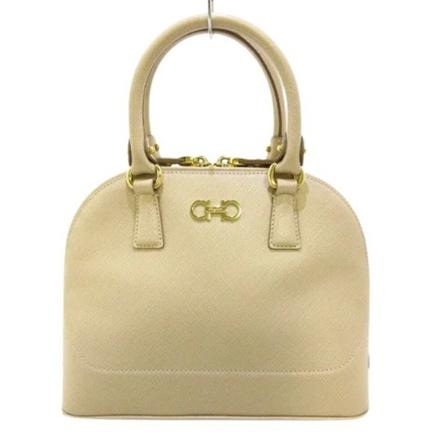 Salvatore Ferragamo Pre-owned, Handbag Beige, Dames, Maat:ONE Size,leer