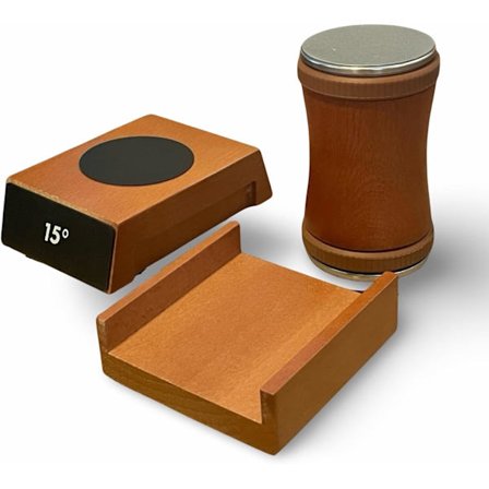 2-kulmainen rullaava veitsenteroitin lisätelineellä – Teline helpottaa jopa suurimpien veitsien teroittamista