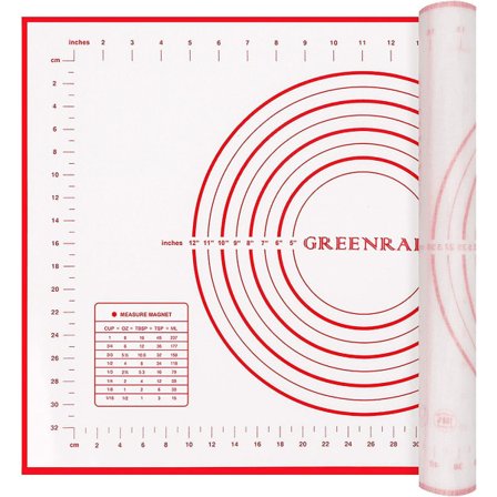 Silikoninen leivonta-alusta, 80x60cm Tarttumaton leivonta-alusta liukumaton rulla-alusta mitoilla fondant-leivonnaisille, kekseille ja pizzataikinalle