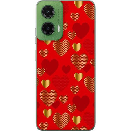 Yhteensopiva Puhelinkuori Motorola Motorola Moto G35 GoldenHearts