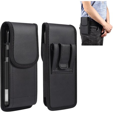 Vyöpussi 2 kpl Puhelinpussi 17 x 8,5 x 2 cm Vyöklipsi Puhelinkotelo Laukku Vyölaukku Puhelinpidike Vyöklipsillä Toimintoihin ja Vaellukseen Musta