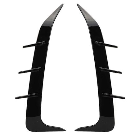 2 stk. bagkofanger spoiler blank sort nedre luftventil dæksel trim ramme til X6 G06 M Sport 2019 til 2023 APW