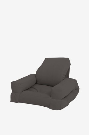 Karup Design - Stol + Seng i ett, Mini Hippo - Grå - Barnesofaer & lenestoler - Fra Homeroom